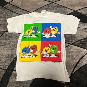 Vintage Planet Mars M&M’s Andy Warhol Pop Art Style 1990s T-Shirt S